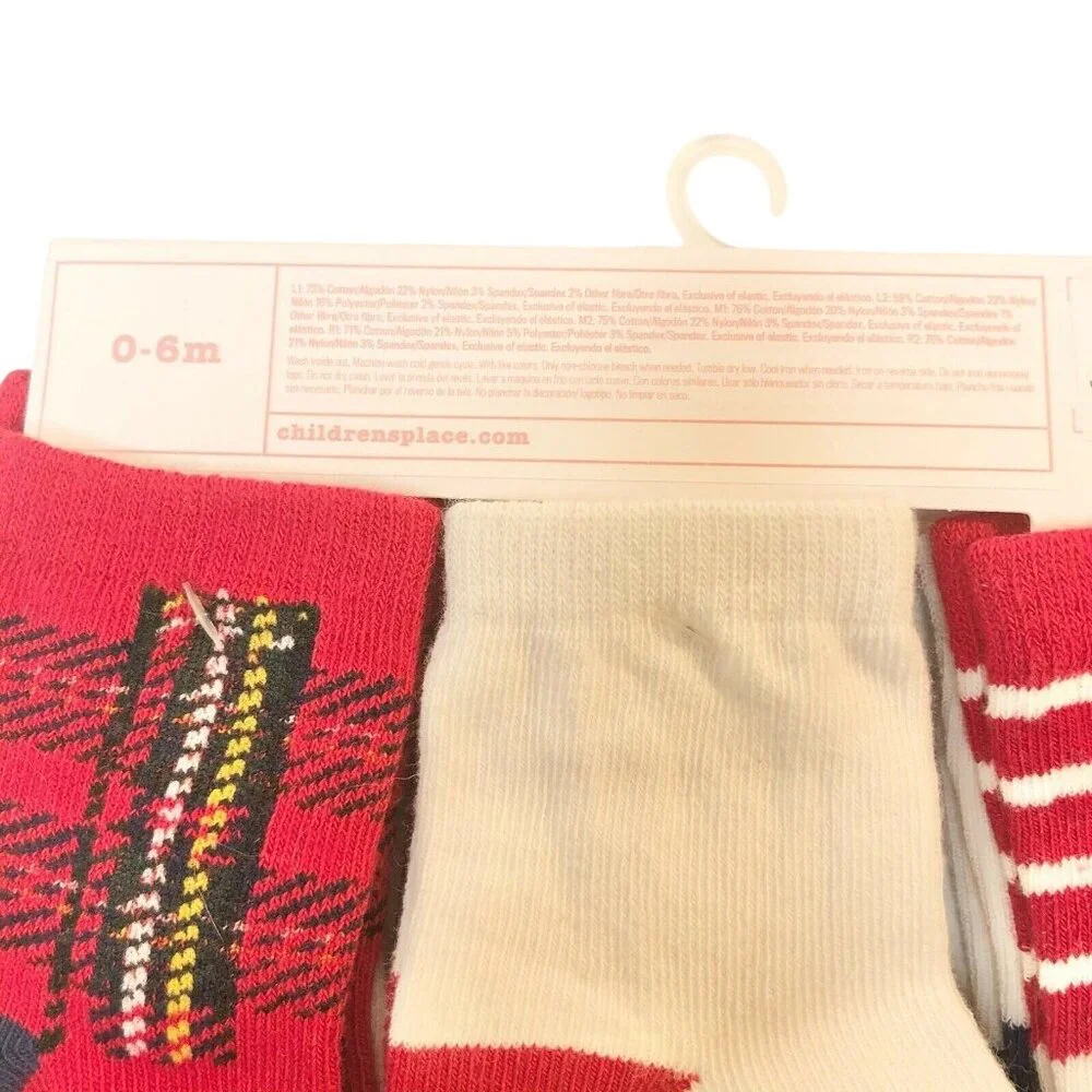 6 Pack Baby Socks With Heart Love Classic Design By Bundles Baby Place 0-6M